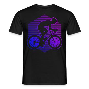 Vélo de route Vélo de route Cyclisme sur route pour femmes - T-shirt homme - noir - Devant - AI Model Male 178 light (178cm)