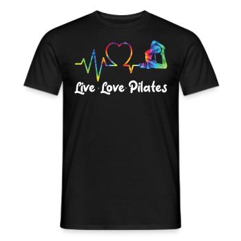 Instructeur de Pilates Enseignant - T-shirt homme - noir - Devant - AI Model Male 178 light (178cm)