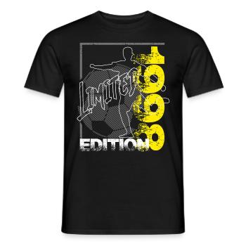 Édition limitée 1998 Édition limitée Football - T-shirt homme - noir - Devant - AI Model Male 178 light (178cm)