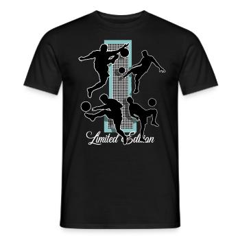 1er anniversaire Football - T-shirt homme - noir - Devant - AI Model Male 178 light (178cm)