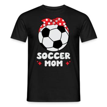 Soccer Mom - Men's T-Shirt - black - Front - AI Model Male 178 light (178cm)