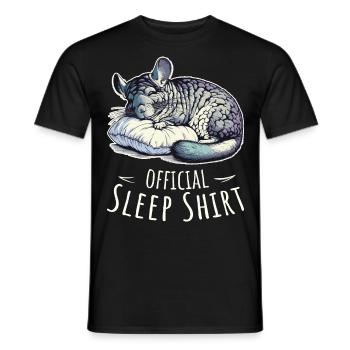 Offizielles Sleepshirt Nickerchen Schlafen Chinchilla - Männer T-Shirt - Schwarz - Vorne - AI Model Male 178 light (178cm)