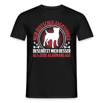 Hunting Terrier Me protège Terrier de chasse allemand - T-shirt homme - noir - Devant - AI Model Male 178 light (178cm)