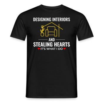 Innenarchitekt Dekorationsdesign Profi - Männer T-Shirt - Schwarz - Vorne - AI Model Male 178 light (178cm)