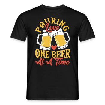 Brasseur Couple Couple - T-shirt homme - noir - Devant - AI Model Male 178 light (178cm)