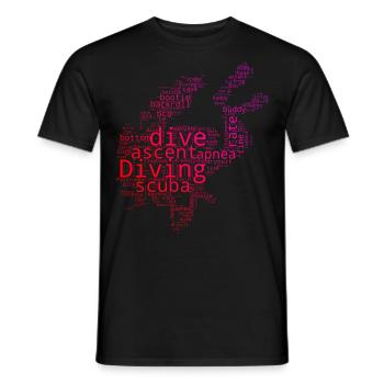 Plongeur Plongeur Plongeur Femmes Plongeur - T-shirt homme - noir - Devant - AI Model Male 178 light (178cm)