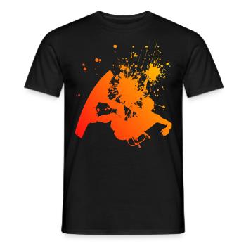 Kitesurfing Men Kitesurf Women Kite Kiting - Men's T-Shirt - black - Front - AI Model Male 178 light (178cm)
