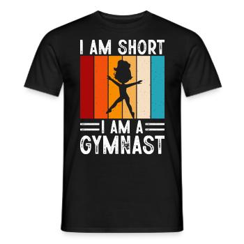 Gymnastik - Männer T-Shirt - Schwarz - Vorne - AI Model Male 178 light (178cm)