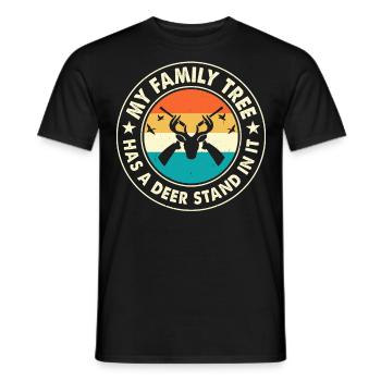 Jäger Jagen - Männer T-Shirt - Schwarz - Vorne - AI Model Male 178 light (178cm)