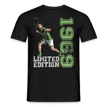 Édition limitée 1969 Édition limitée Tennis - T-shirt homme - noir - Devant - AI Model Male 178 light (178cm)