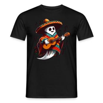 L’ du Cinco de Mayo avec sombrero - T-shirt homme - noir - Devant - AI Model Male 178 light (178cm)