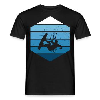 Kitesurf Kitesurfing Kitesurfing Women - Men's T-Shirt - black - Front - AI Model Male 178 light (178cm)