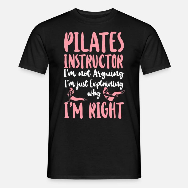 Pilates Instructor Teacher Pilates - Men’s T-shirt - black