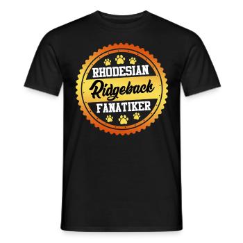 RHODESIAN RIDGEBACK FANATIKER Hundebesitzer - Männer T-Shirt - Schwarz - Vorne - AI Model Male 178 light (178cm)