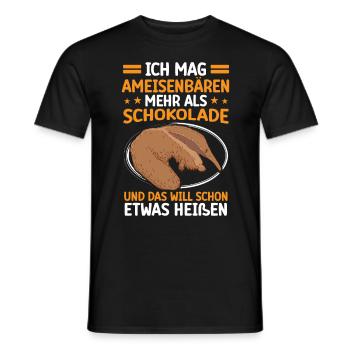 Comme Fourmilier Plus de Fourmilier Ours - T-shirt homme - noir - Devant - AI Model Male 178 light (178cm)