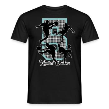 5e anniversaire Football - T-shirt homme - noir - Devant - AI Model Male 178 light (178cm)