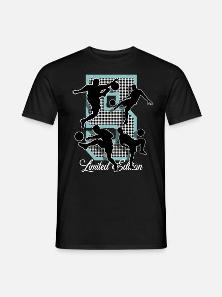 5th Birthday Football - Men's T-Shirt - black