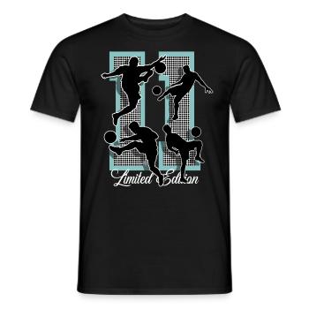 Football du 11e anniversaire - T-shirt homme - noir - Devant - AI Model Male 178 light (178cm)