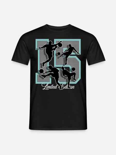 15th Birthday Football - Men's T-Shirt - black