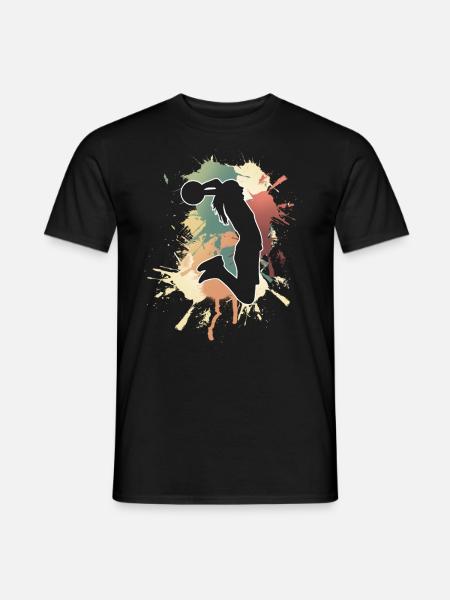 Basketball Basketballerin Frauen Basketball - Männer T-Shirt - Schwarz