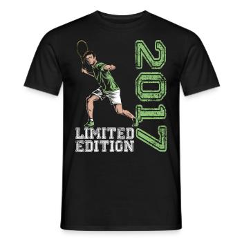 Limited Edition 2017 Limited Edition Tennis - Männer T-Shirt - Schwarz - Vorne - AI Model Male 178 light (178cm)