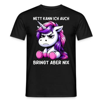 Sympa je peux aussi apporter mais rien n’apporte - T-shirt homme - noir - Devant - AI Model Male 178 light (178cm)