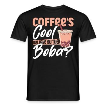 Black Tea Matcha Boba Boba Tea Merchandise for - Men's T-Shirt - black - Front - AI Model Male 178 light (178cm)