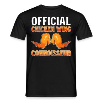 Chicken-Wings Fast Food BBQ Chef Chicken Wing - Men's T-Shirt - black - Front - AI Model Male 178 light (178cm)
