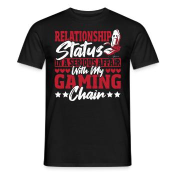 Gamer Gifts for Teen Boys Video Games - Men's T-Shirt - black - Front - AI Model Male 178 light (178cm)