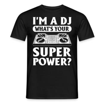 Beatmaker House Music Dj Relax the DJ Is Here - Männer T-Shirt - Schwarz - Vorne - AI Model Male 178 light (178cm)