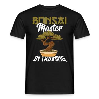 Culture japonaise Plantes miniatures Jardinage - T-shirt homme - noir - Devant - AI Model Male 178 light (178cm)