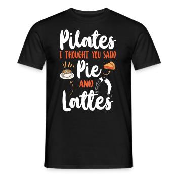 Instructeur de Pilates Professeur Jeu de mots - T-shirt homme - noir - Devant - AI Model Male 178 light (178cm)