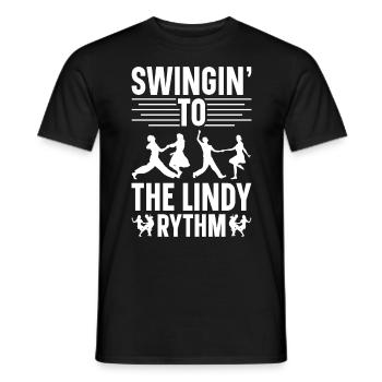 Lindy Hop Tänzer Swing Tanzpaar Swing Dance - Männer T-Shirt - Schwarz - Vorne - AI Model Male 178 light (178cm)