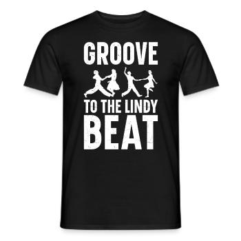 Lindy Hop Tänzer Swing Tanzpaar Swing Dance - Männer T-Shirt - Schwarz - Vorne - AI Model Male 178 light (178cm)