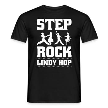 Lindy Hop Tänzer Swing Tanzpaar Swing Dance - Männer T-Shirt - Schwarz - Vorne - AI Model Male 178 light (178cm)