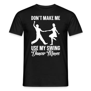 Lindy Hop Tänzer Swing Tanzpaar Swing Dance - Männer T-Shirt - Schwarz - Vorne - AI Model Male 178 light (178cm)