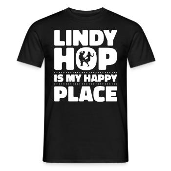 Lindy Hop Tänzer Swing Tanzpaar Swing Dance - Männer T-Shirt - Schwarz - Vorne - AI Model Male 178 light (178cm)