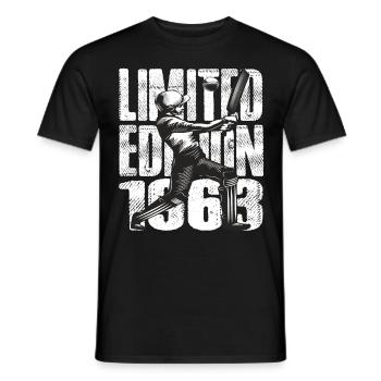 Édition limitée 1963 Édition limitée Cricket - T-shirt homme - noir - Devant - AI Model Male 178 light (178cm)