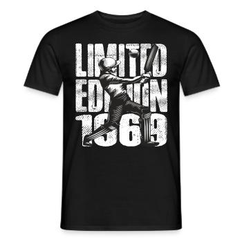 Édition limitée 1969 Édition limitée Cricket - T-shirt homme - noir - Devant - AI Model Male 178 light (178cm)