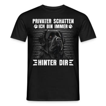 Newfie PRIVATER SCHATTEN BIN IMMER HINTER DIR - Männer T-Shirt - Schwarz - Vorne - AI Model Male 178 light (178cm)