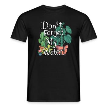 N’oubliez pas mon Water Garden Design - T-shirt homme - noir - Devant - AI Model Male 178 light (178cm)