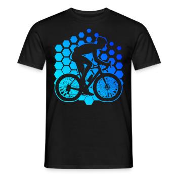 Cyclisme de route Vélo de route Vélo de route Cycliste de route - T-shirt homme - noir - Devant - AI Model Male 178 light (178cm)