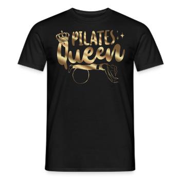 Pilates Instructor Teacher Queen - Männer T-Shirt - Schwarz - Vorne - AI Model Male 178 light (178cm)