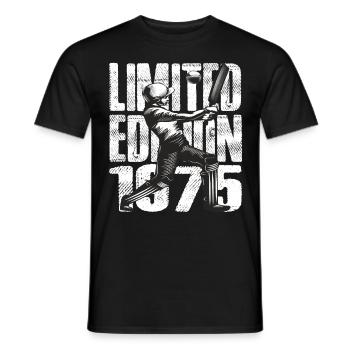 Édition limitée 1975 Édition limitée Cricket - T-shirt homme - noir - Devant - AI Model Male 178 light (178cm)
