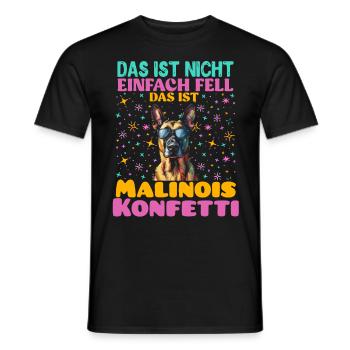 Malinois DAS IST NICHT FELL DAS IST MALINOIS - Männer T-Shirt - Schwarz - Vorne - AI Model Male 178 light (178cm)