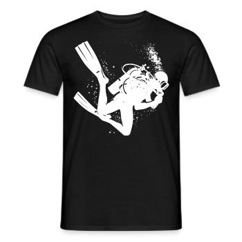 Plongée Plongée Plongée Plongeur Plongée libre Hommes - T-shirt homme - noir - Devant - AI Model Male 178 light (178cm)
