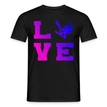 Women's Free Dive Diver Scuba Diving Scuba Dive - Men's T-Shirt - black - Front - AI Model Male 178 light (178cm)