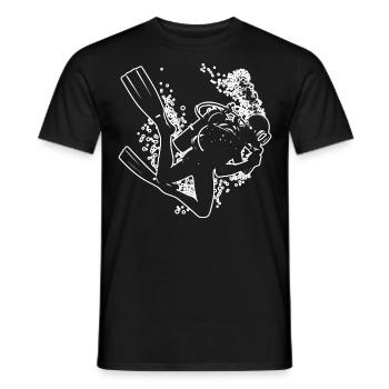 Taucher Scuba Diver Diver Plongée sous-marine Tauchen - T-shirt homme - noir - Devant - AI Model Male 178 light (178cm)