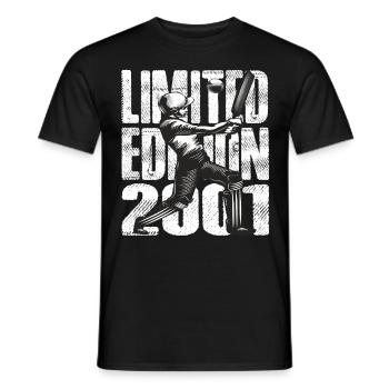 Limited Edition 2001 Limited Edition Cricket - Männer T-Shirt - Schwarz - Vorne - AI Model Male 178 light (178cm)