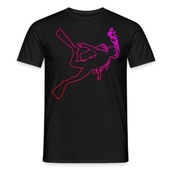 Scuba Diver Homme Scuba Diving Diver - T-shirt homme - noir - Devant - AI Model Male 178 light (178cm)